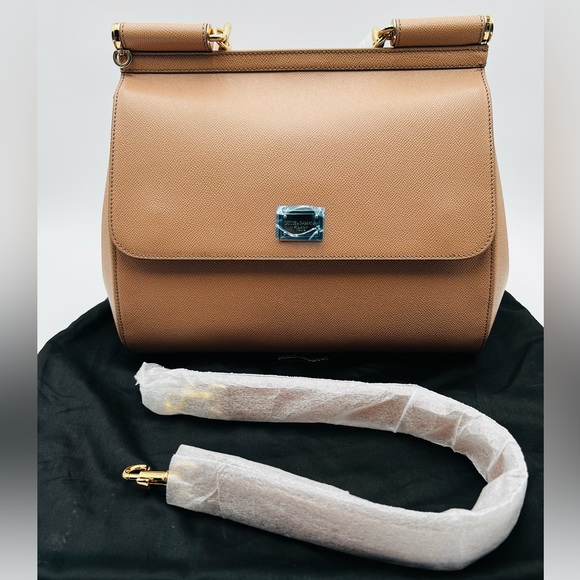 Authentic DOLCE & GABBANA large Sicily leather top handle, handbag. Brand New. - Picture 13 of 15
